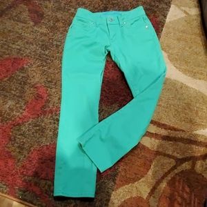 Delia's green size 3/4 petite jeans
